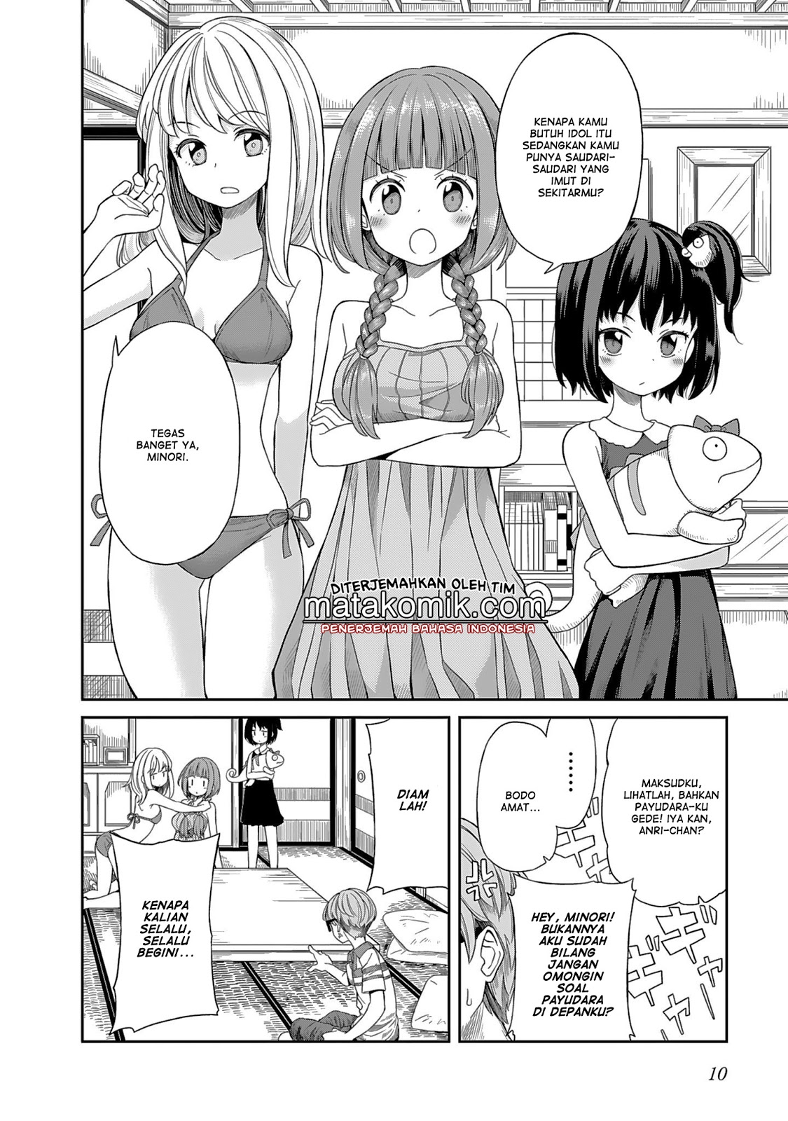 Hinomoto-san Chi no 3-shimai Chapter 01 Bahasa Indonesia